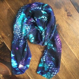 Snake print scarf